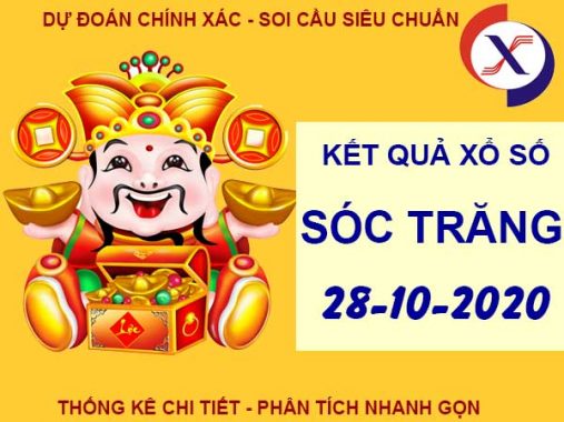 Phân tích KQXS Sóc Trăng thứ 4 ngày 28-10-2020